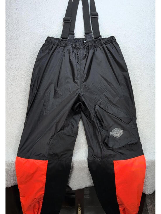 Harley-Davidson Other - Harley Davidson Hi-Vis Motorcycle Waterproof Overalls Bib Pants Mens L Stirrups